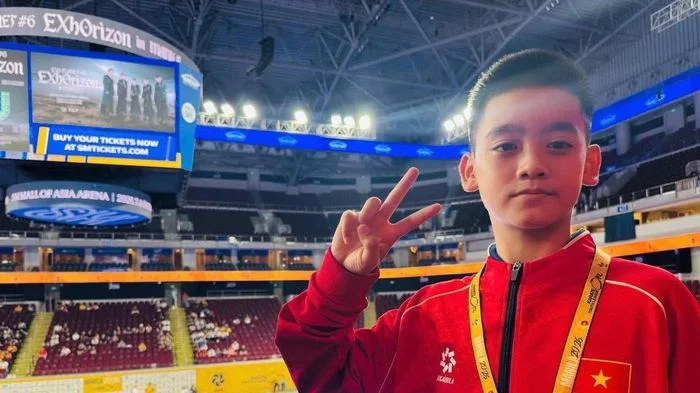 Võ sĩ Hoàng Sỹ Đức An giành Huy chương Đồng tại Karate One Youth League Manila 2026