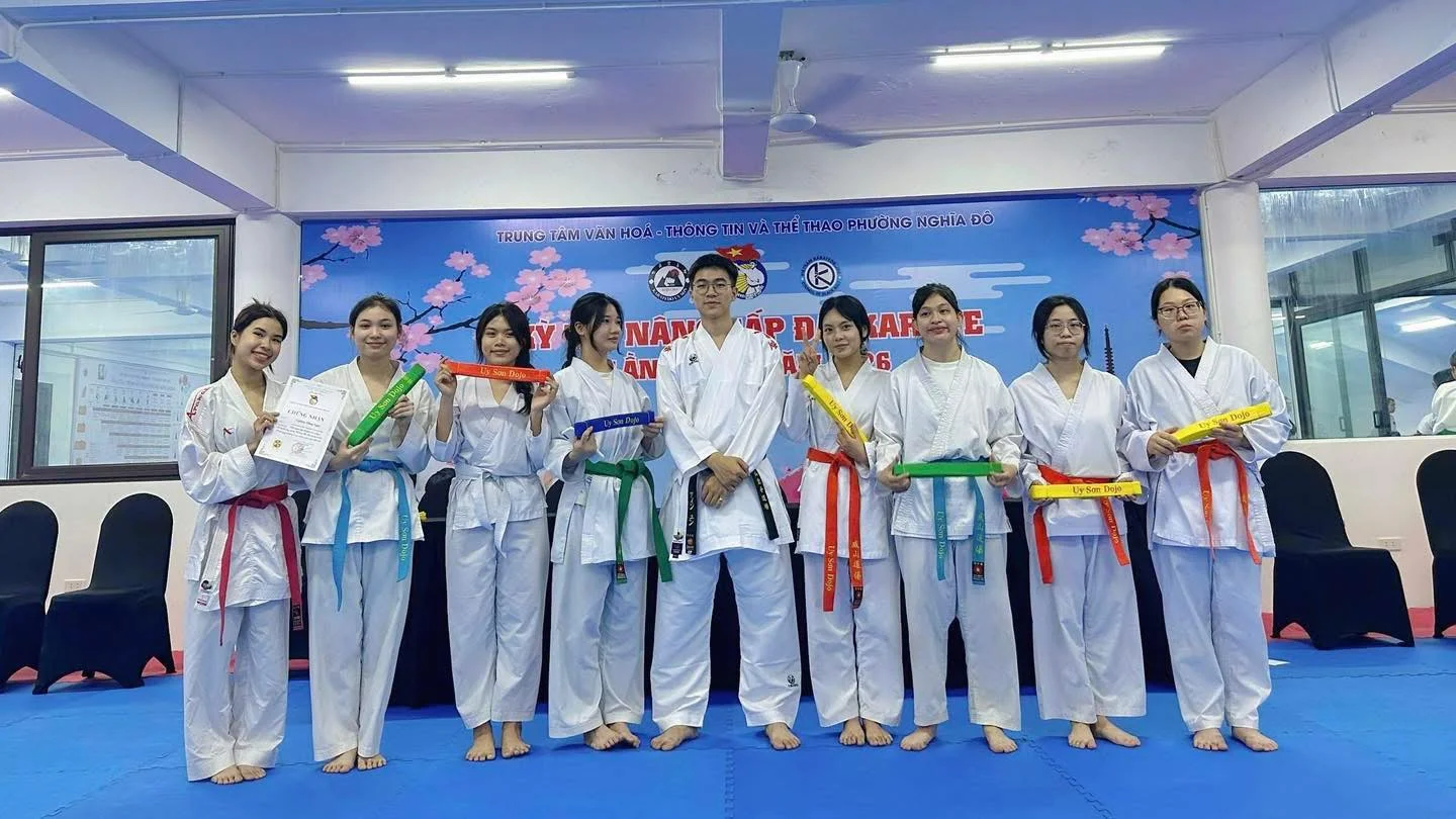 KỲ THI NÂNG CẤP ĐAI LẦN THỨ II/2026 TẠI VÕ ĐƯỜNG UY SƠN