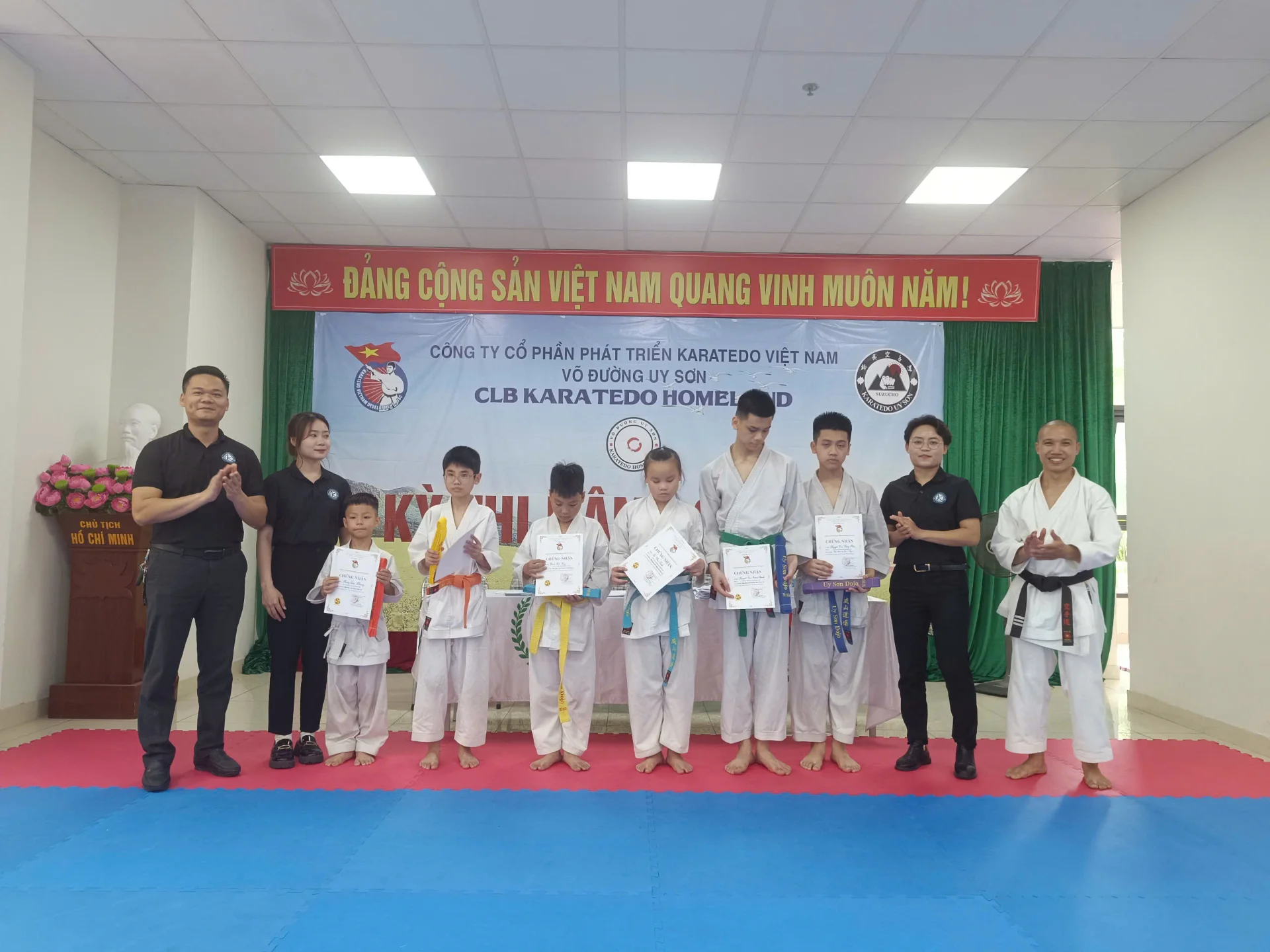 CLB Karatedo Homeland tổ chức Kỳ thi nâng cấp đai lần 1 năm 2025