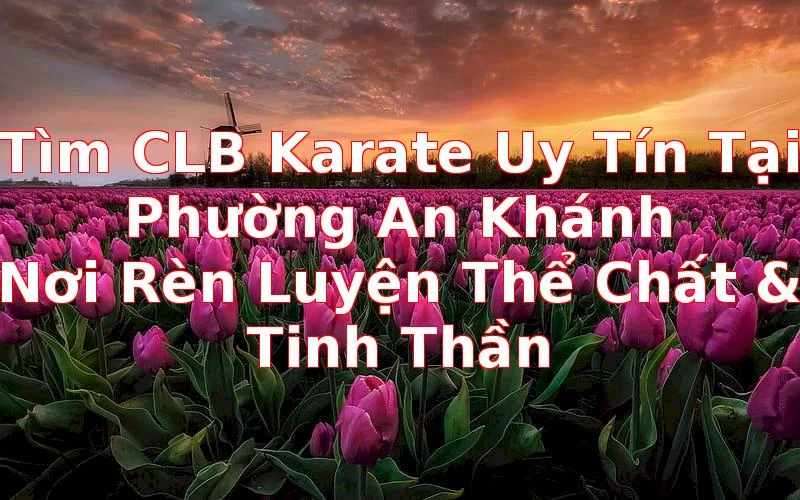 Tìm CLB Karate Uy Tín Tại Phường An Khánh: Nơi Rèn Luyện Thể Chất & Tinh Thần