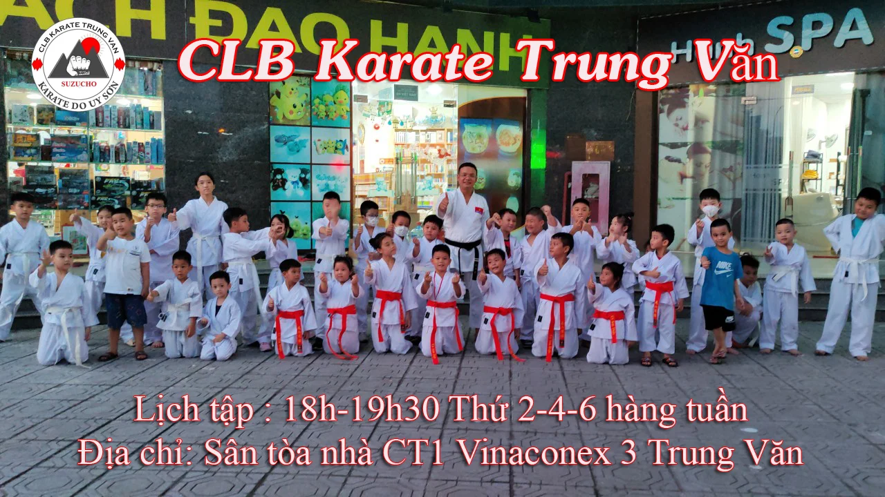 CLB Karate Trung Văn Tuyển sinh hè 2025